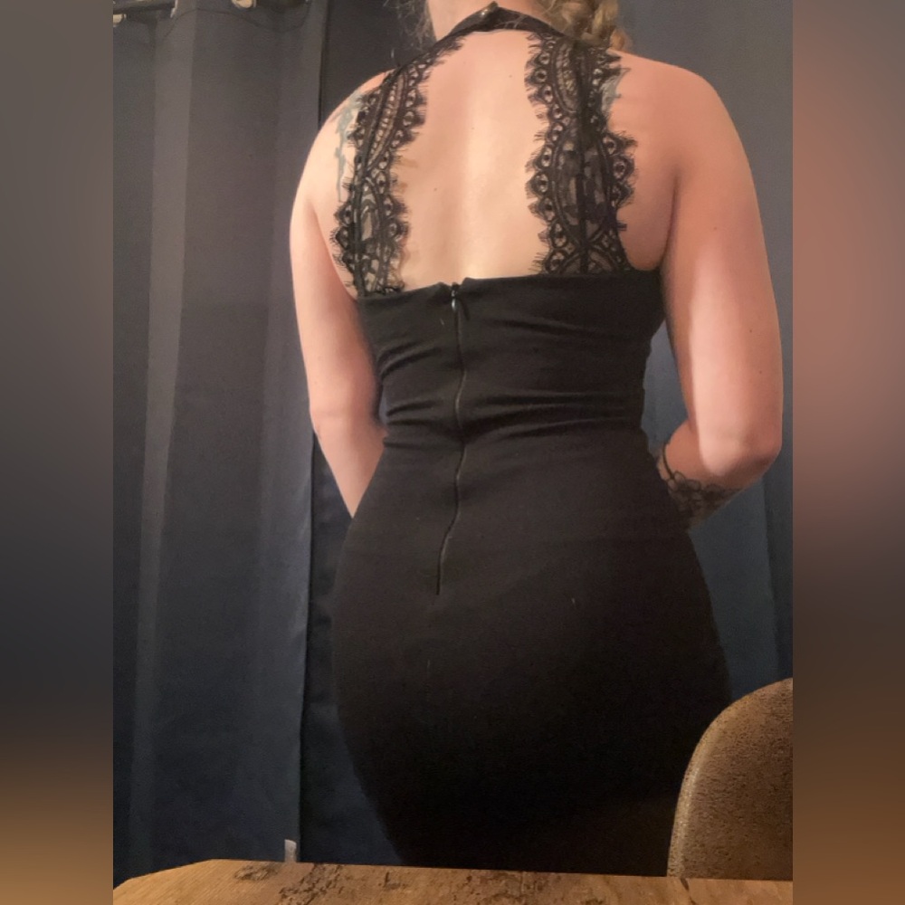 Women’s Halter top little black dress - Picture 2 of 3